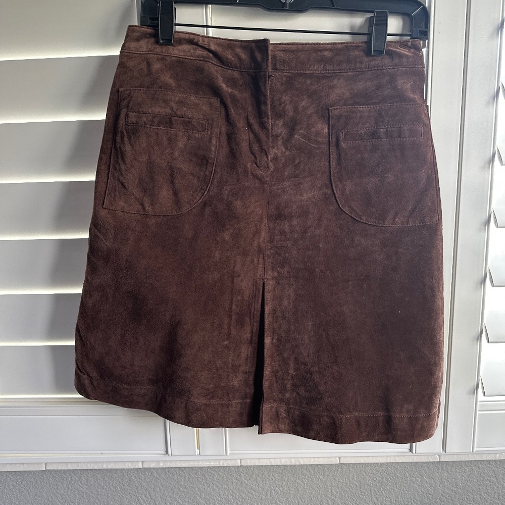 Lilly Pulitzer  brown suede skirt